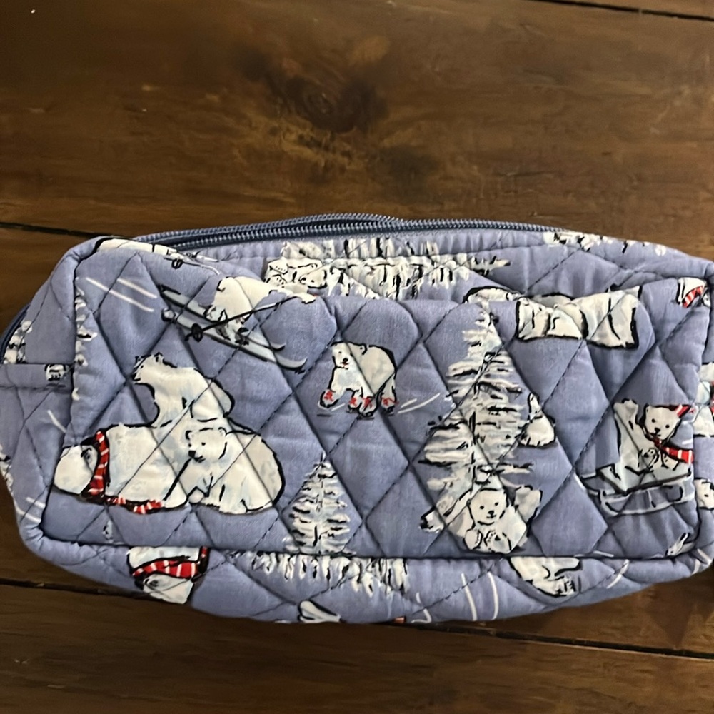 Vera Bradley slim cosmetic bag